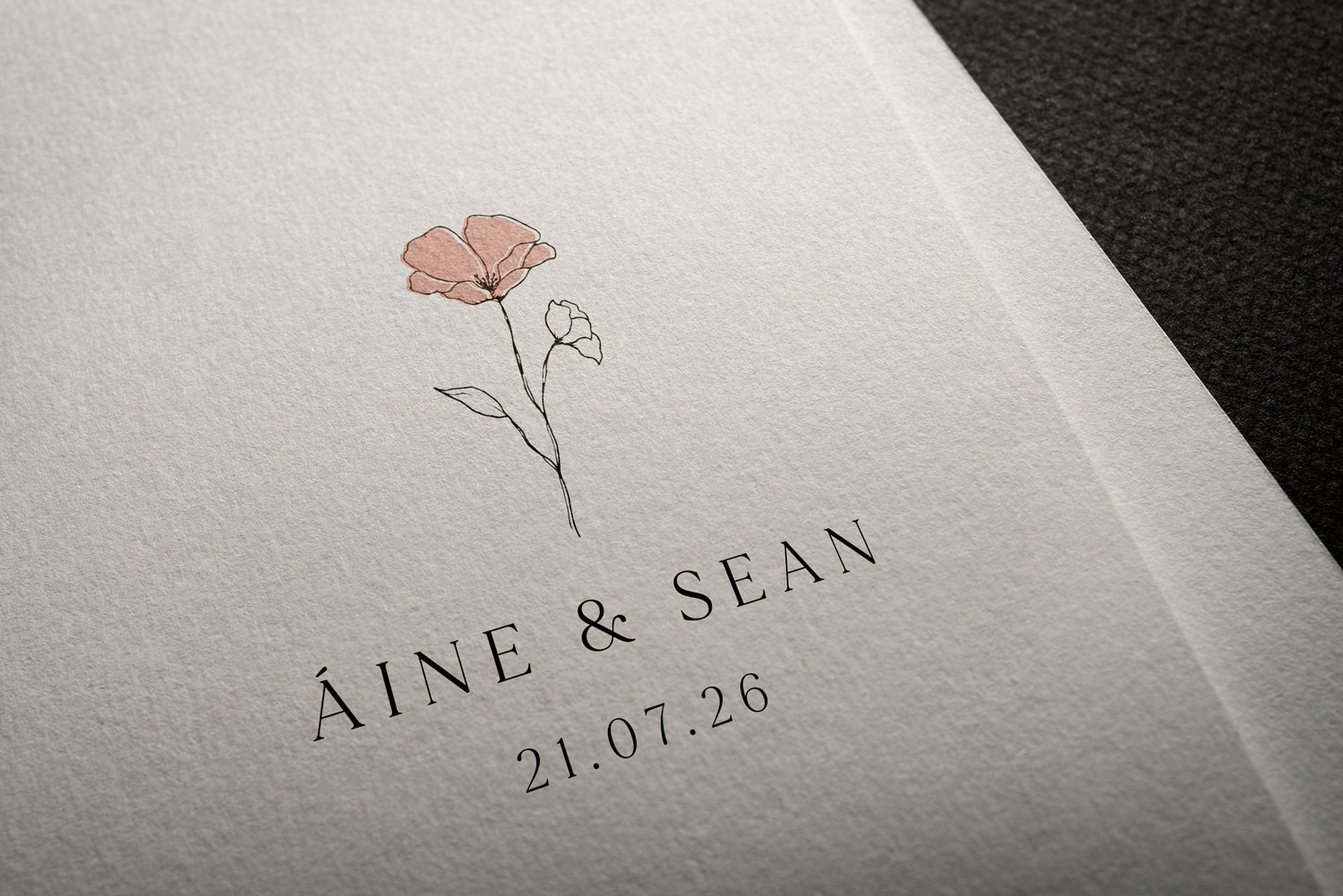 Wedding logos for printed and online wedding invitations.