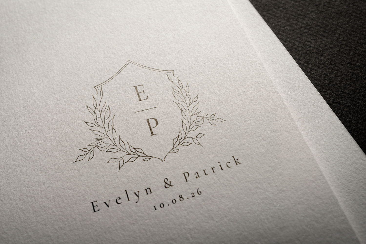 Wedding logos for printed and online wedding invitations.