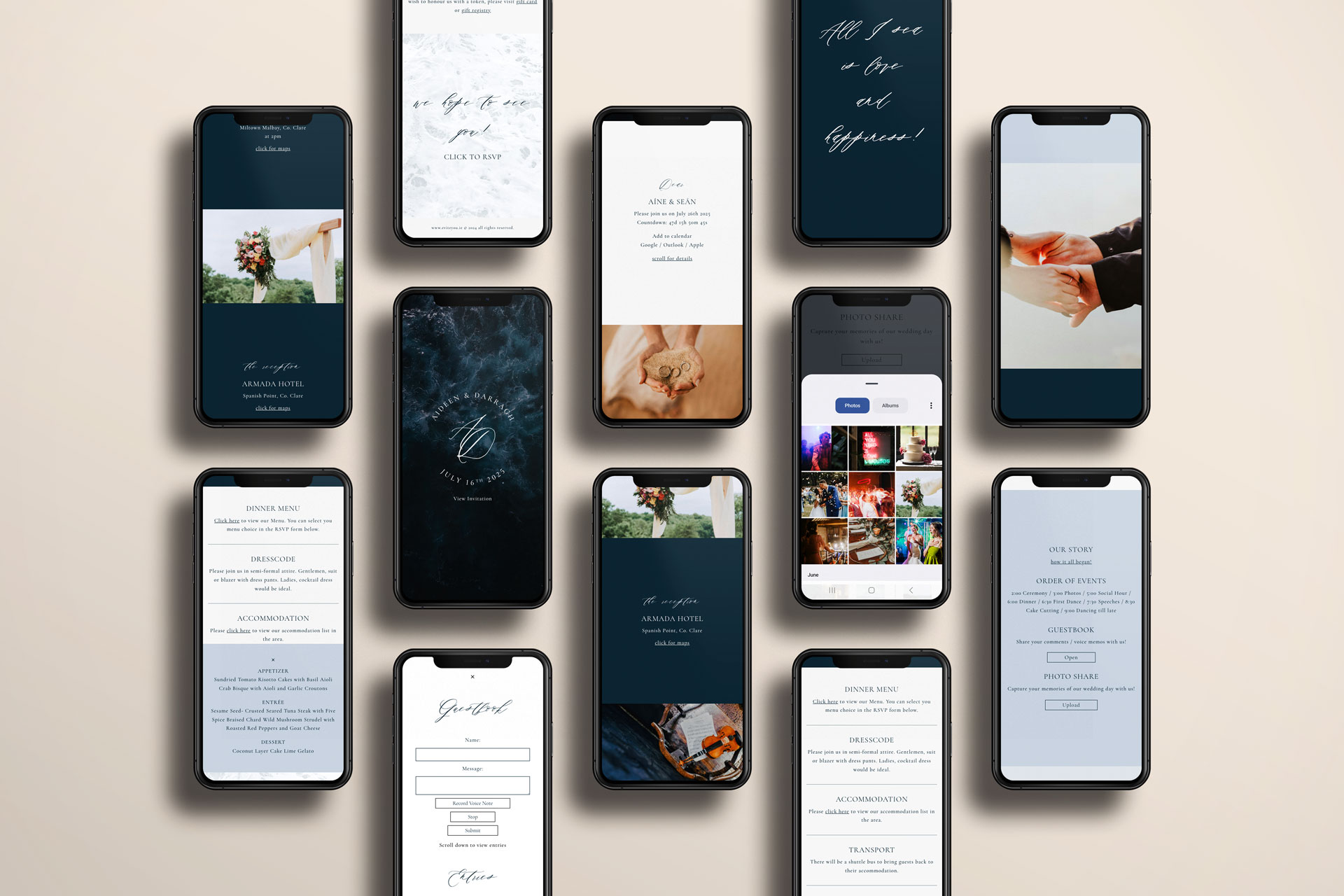 Personalised Online Wedding Invitations, Paperless WhatsApp Evites, Websites, Online RSVP, Evite You South Africa.